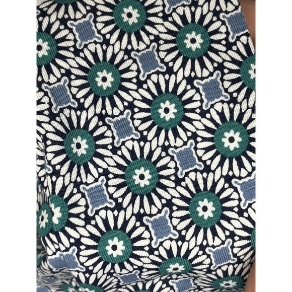 Lands' End Dress Womens M Blue Floral Maxi Square Neck Tank Ruffle Sleeveless - Picture 4 of 10